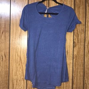 Long open back shirt